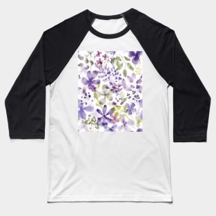 Flower space in violet Baseball T-Shirt